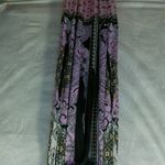 Just Love Sleeveless Halter Dress   Purple Paisley Matte Jersey  Dress Size 1X Photo 15
