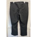 Ellen Tracy  Co Dark Gray Straight Leg‎ Pants High Rise Zip Pockets Crop Size 18 Photo 3