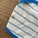 Lululemon blue white striped speed shorts Photo 5
