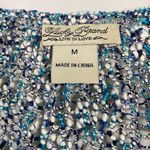 Lucky Brand Blue Knit  Blouse M Photo 2