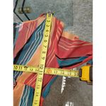 No Boundaries  Womens Multicolor Striped Plunging Neckline Long Maxi Dress Small Photo 7