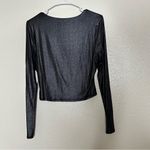 Bar III NWT  Metallic Long Sleeve Shirt Medium Photo 4