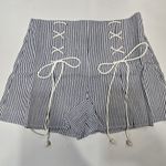 Tularosa  Adalina Shorts in Blue & White Medium Photo 2