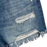 Celebrity Pink JRS SZ 17/33 Jean Shorts Distressed Ultra Hi-Rise Frayed Zip-Fly Photo 1