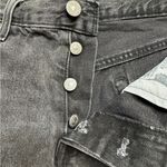 Levi's  501 Short Trashed Black denim shorts size 28 Photo 7