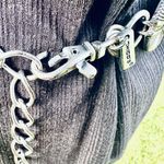 Chico's  Silver Chain Belt with blue & green accents Photo 9