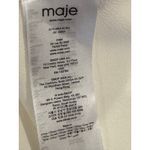 Maje Lisea Cold Shoulder Crepe Top Black White S Photo 13