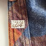 Vintage Havana small blue orange long sleeve button down flannel shirt shacket Photo 8