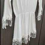 Mini Dress Lace Fringe Trim‎ Size M Photo 5