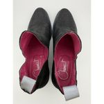 Chanii B Zippette Ankle Boots Womens 36 (5.5 US) Black Sparkle Floral Suede Photo 4