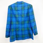 Vintage Al Jean wool plaid fitted blazer 80s Office casual academia size S Photo 2