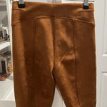 Spanx  On the Go Slim Straight Ankle Pant/Legging, Camel, Suede, Size SP Photo 5