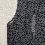 Zyia Active XL Black Leopard Burnout Mesh Tank Top Sheer Sleeveless Shirt Photo 7