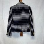 J.Crew J. Crew Schoolboy Navy Blue & White Striped Long Sleeve Button Blazer Size 00 Photo 3