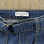 Revelation Denim Wide Leg Belted Jeans. Women’s Size 6 Blue Photo 6