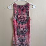 Vocal  Pink and Gray Graphic Tank Top Photo 3