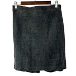 J.Crew Wool Blue & Green Plaid The Pencil Skirt 6 Photo 0