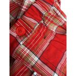 Aerie Red Black White Plaid Pleated Mini Skirt Size XS Academia Clueless Preppy Photo 3