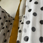 Drama White Polka‎ Dot Pleated Skirt Vintage 90s Preppy Retro Coquette XL Photo 4