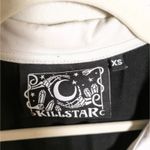 KILLSTAR  Black White Milky Way Babydoll Dress Cap Sleeve Jersey Knit Women's XS Photo 4