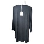 Ava James Elegant Black Tunic with Pink Floral Design Xlarge Photo 2