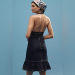 Pilcro NEW  Anthro Denim Halter V-neck Open-Back Mini Dress women’s size Xl Photo 11