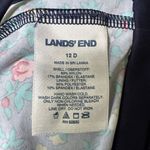 Lands End floral ditsy blue laced back tankini top UPF 50 size 12D No Pads Photo 4