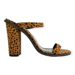 Wild Diva  | NWOT | Sz 9 | Animal Print Open Toe Chunky Heel Strappy Dress Pump Photo 7