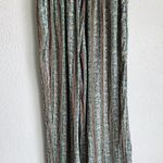 Free People Take Your Tie Off Sage Green Multi Print Wide-Leg Pants Sz Small Photo 3