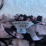 Ruff Hewn Pink and Black Ruffled Long Sleeve Blouse Photo 3