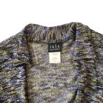 JKLA Long Open Front Belted Cardigan Gray Size M Photo 3