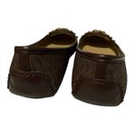 Michael Kors  Sz 10 Fulton Studded slip on MOC Flat ballet MK Loafers Gold logo Photo 6