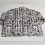 ATM Anthony Thomas Melillo Snake Print‎ Down Quilted Puffer Jacket Size Medium Gray Photo 8