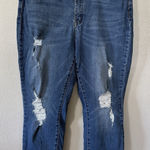 Judy Blue  High Waisted Slim Fit Medium‎ Wash Distressed Jeans Womens Size 15/32 Photo 0