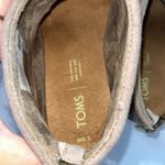 Toms Lacy Ankle Bootie Desert Taupe Zip Up Casual Boho Size 8.5 Tan Beige Comfy Photo 4