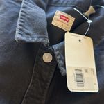 Levi's NWT Ellie Denim Dress Womens Small Black Long Sleeve Button Photo 7