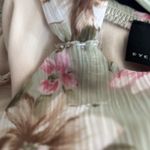 Iz Byer Y2K Floral Babydoll Chiffon Top Sz S Empire Waist Ties At Back Whimsy Fairy Photo 6