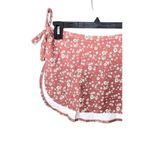 ANDIE NWT  Ditsy Floral Rose Sarong Swim Cover Up Side Tie Bottom S Pink #3018 Photo 10