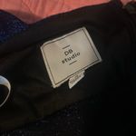 Blue shimmer halter sheath dress with bodice cutout Size 6 Photo 7