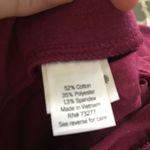 Croft & Barrow Croft Barrow Easy Knit Straight Pant Mid Rise Plus 3X Berry Cotton Blend RB Photo 4