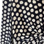 Valentino Silk Knotted Front Polka Dot Dress Black Size 8 Photo 6