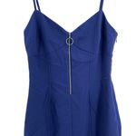 Likely Blue Bodycon Jaden Dress Spaghetti Straps Front Zipper Womens Size 0 New Photo 2