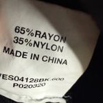 DISSH Ribbed Knit Cropped‎ Tank Top Square Neck Black Size 14 Goth Rayon Nylon Photo 5