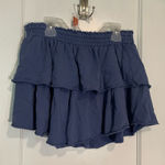 Aerie  Blue Ruffled Mini Skirt Photo 0