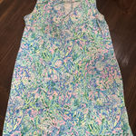 Lilly Pulitzer  Johana Sleeveless Cover Up Surf Blue Dress Size XS Photo 0