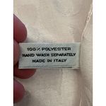 Natori  Scarf Womens One Size Ivory Satin Jacquard Floral Paisley Made in Italy Photo 6