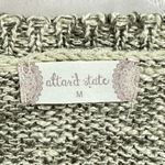 Altar'd State  Crochet Sweater Women's Medium Brown Long Sleeve Raw Hem V-Neck Photo 2