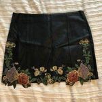 American Threads Black Leather Skirt Photo 1
