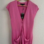 Ralph Lauren  Pink Silk Knit Cardigan – Size M – BNWT Photo 0