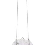 olga berg Charley Hotfix Crystal Bag in White New Womens Clutch Crossbody party Photo 2
